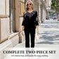 💞Set top și pantaloni din catifea cu strasuri pentru femei
