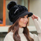 🎁 Cel mai bun cadou pentru ea 🎁👒 - pălărie de iarnă pentru femei cu boruri scurte🥰