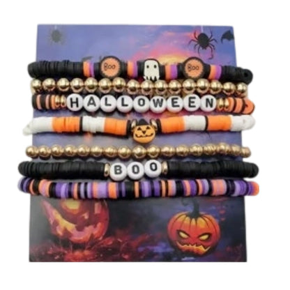 Set de 7 brățări Ambiance Halloween